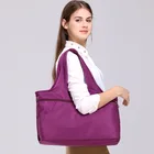 Сумка на плечо женская из нейлона, брендовый однотонный мессенджер из ткани Оксфорд, вместительные водонепроницаемые тоуты через плечо