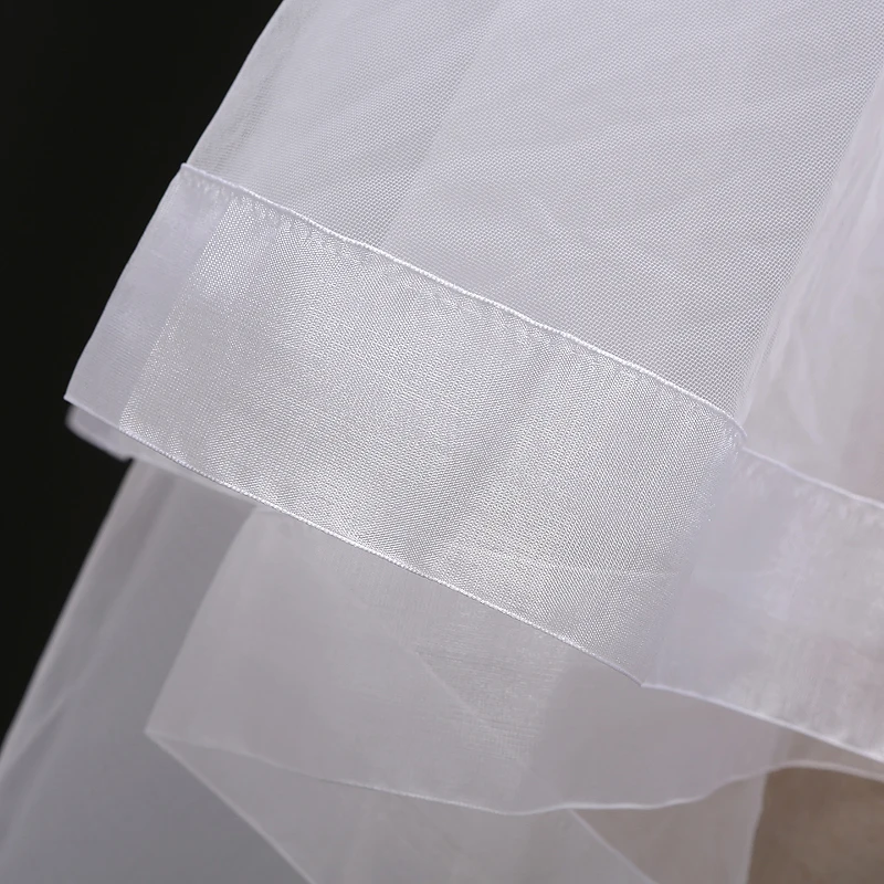 Poems Songs high quality wedding veil two layer newstyle Simple Bridal Veil + Comb elegant ivory white bridal free shipping | Свадьбы и