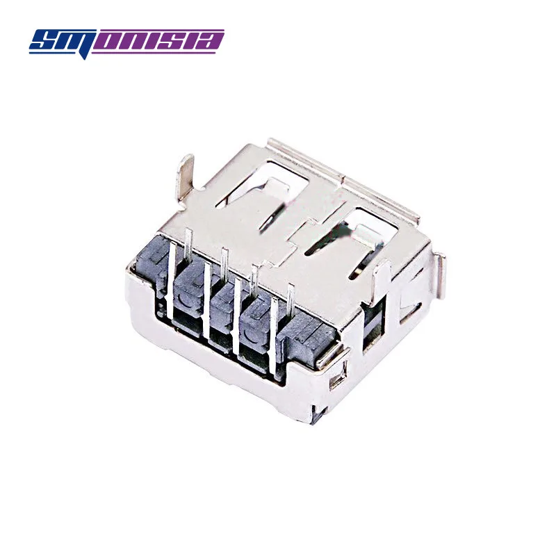 1000pcs 2.0 USB Female Socket 8P Connector AF 90 degrees Double-sided plug Crimping | Обустройство дома