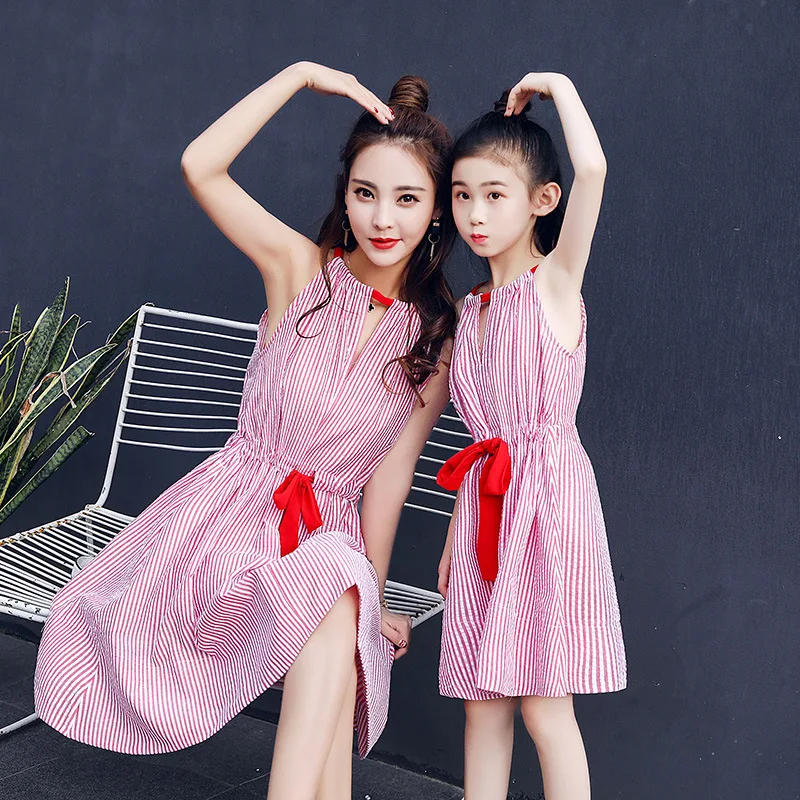 Наборы для семьи Детская одежда вечеринки мать и дочка платья женщин девушек
