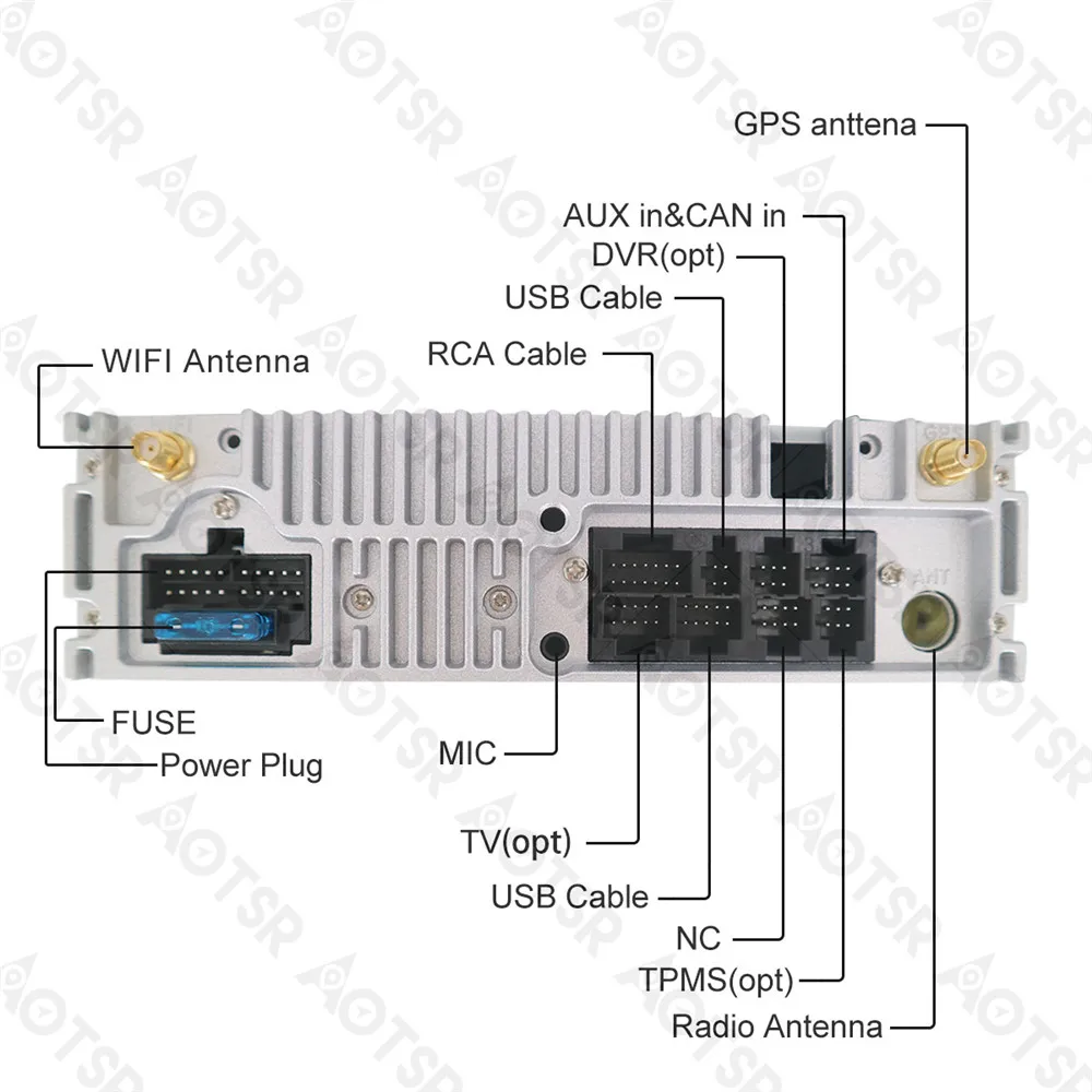 Aotsr Android 8 0 7 1 GPS навигация автомобиля нет DVD плеер для MITSUBISHI ASX RVR Outlander Sport 2010 2014