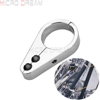 32mm chrome motorcycle brake clutch throttle cables wire clamp clip 1 14 universal for harley dyna softail touring cafe racer