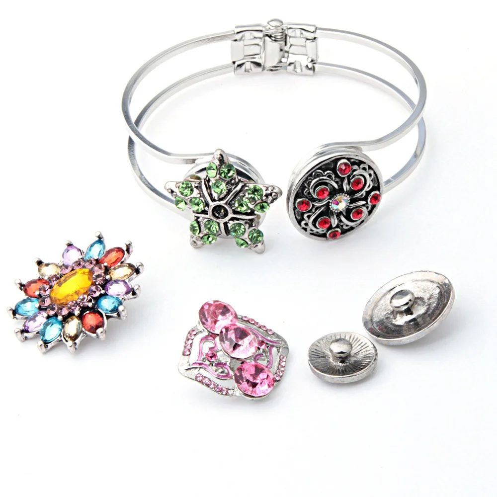 ROYALBEIER 18 мм оснастки кнопки браслет и Шарм для браслета украшения DIY ювелирных