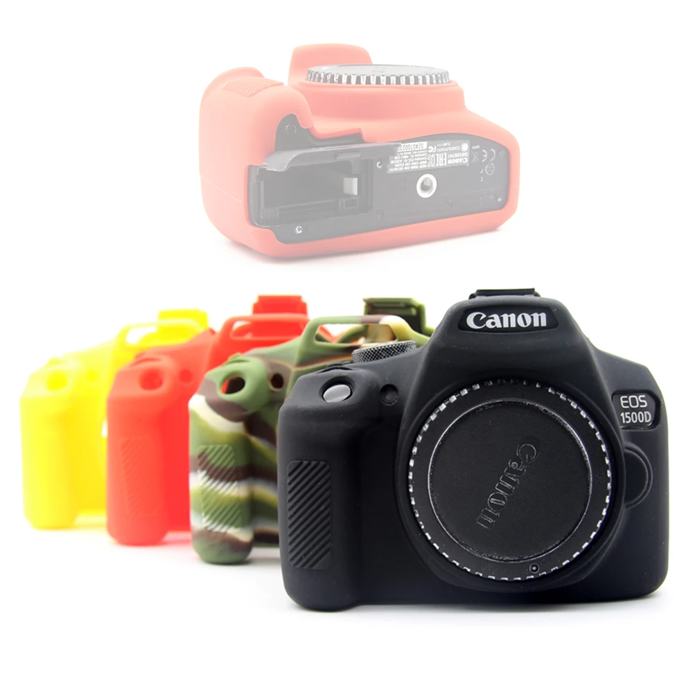 Capa de Silicone de Borracha Macia para Canon Protetora de Silicone Radial t7 Kiss X80 X90 Dslr Câmera Capa 1300d 1500d 2000d t6