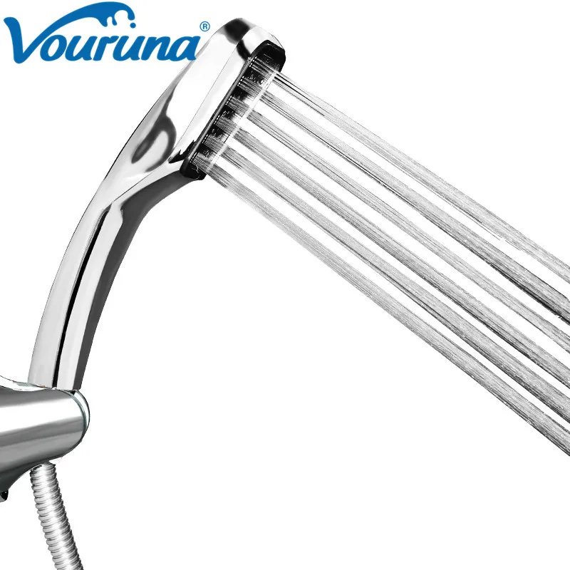 VOURUNA ABS Chrome одна функция ручной насадки для душа Спа Массаж душ|Душевые насадки| |