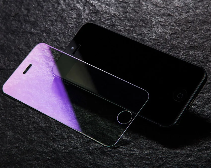 Ultra Thin Anti Blue Light Tempered Glass For iPhone 7 8 6 6S Plus 5S 5 5C SE Front Screen Protector Cover 9H Protective Film | Мобильные
