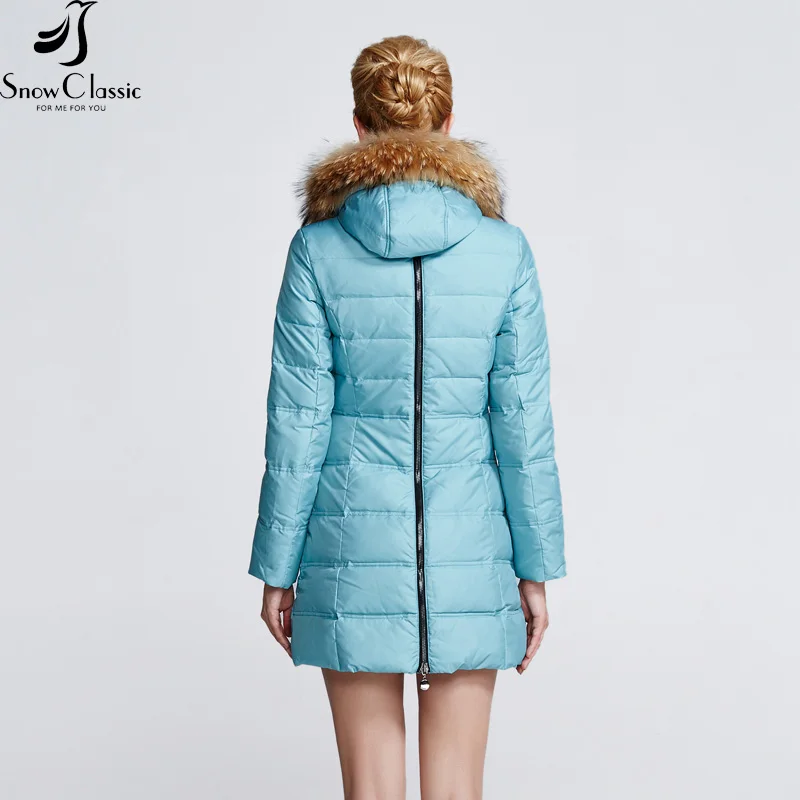 Snow Classic Новая зимняя дамская пуховая куртка с разнообразными цветами