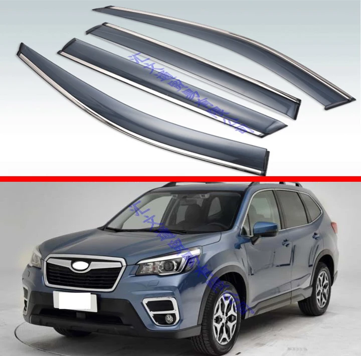 Для Subaru Forester SK 2018 2019 украшения аксессуаров Пластик внешний козырек Vent Оттенки