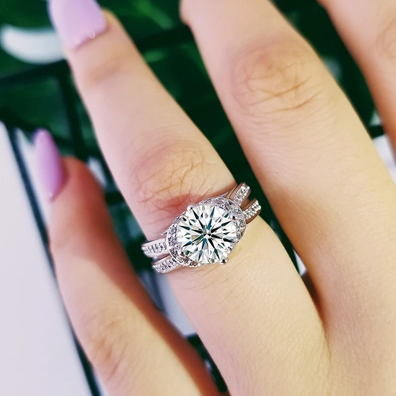 

Однотонные новые дизайнерские оригинальные новые модные серебряные кольца, обручальные кольца для женщин, дизайнерские роскошные кольца н...