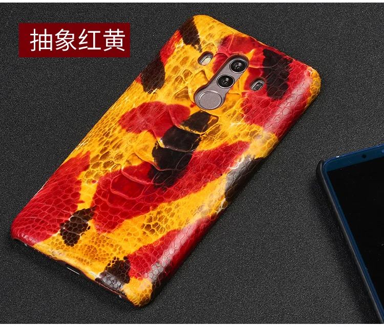 Роскошный кожаный чехол для телефона huawei P10 P20 Lite P10 P20 P30 Pro чехол из натуральной кожи страуса для mate 10 lite P smart чехол
