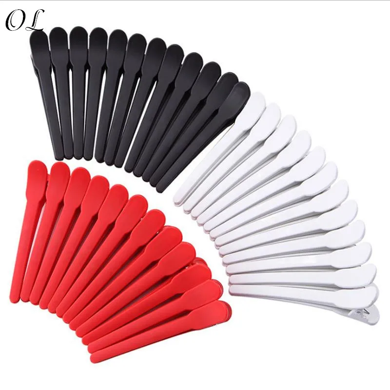 12 шт. парикмахерские черные красные белые из сплава Пластиковые заколки для