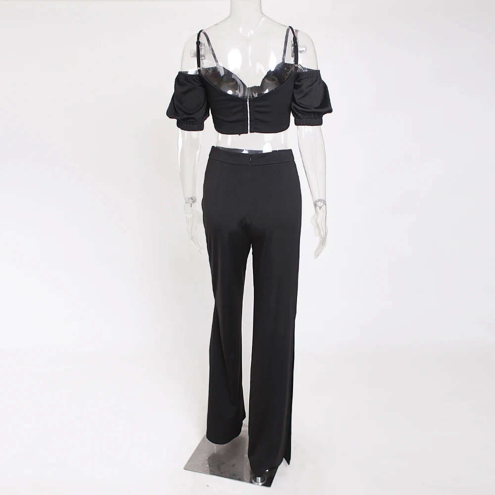 Пикантные Летние черные наряды комплект из 2 предметов с бюстгальтером на плече