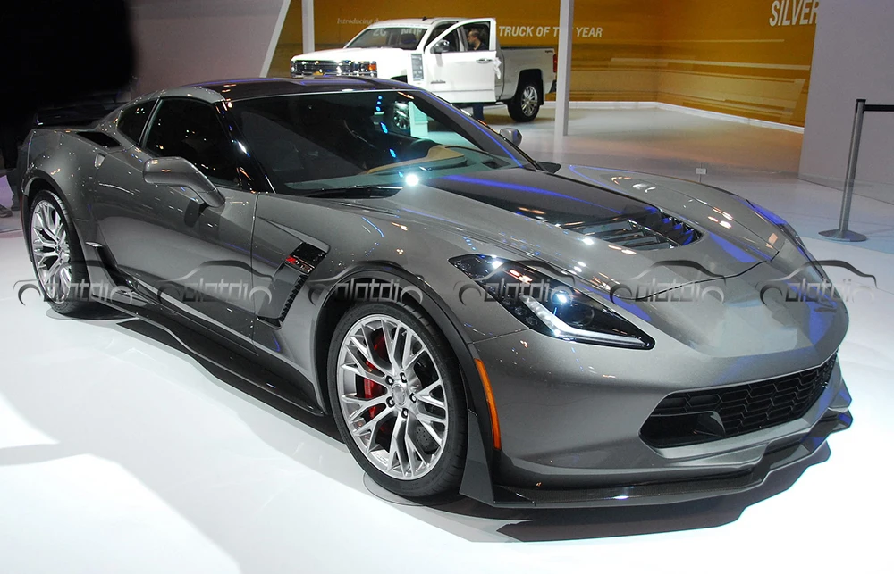 H1 Стиль сбоку юбки фартук губы расширение углеродного волокна для Chevrolet Corvette C7 стайлинга автомобилей обвесы