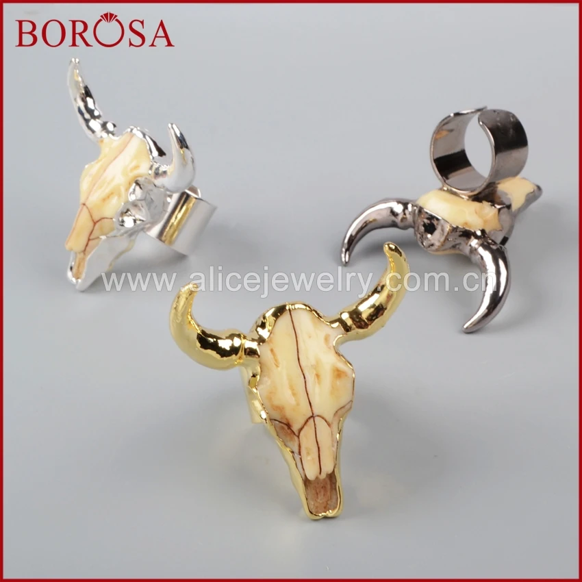 Кольцо BOROSA Longhorn из смолы с роговым кольцом для крупного рогатого скота