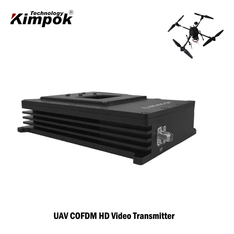 Беспроводной передатчик 1080P HD COFDM 60 км LOS UAV Отправитель видео 1 3 Вт большой радиус