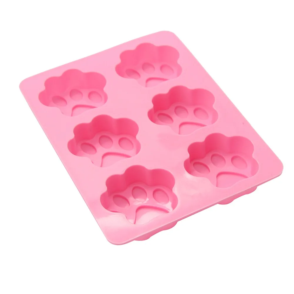 Симпатичные лапы формы силиконовые для приготовления конфет шоколадный торт