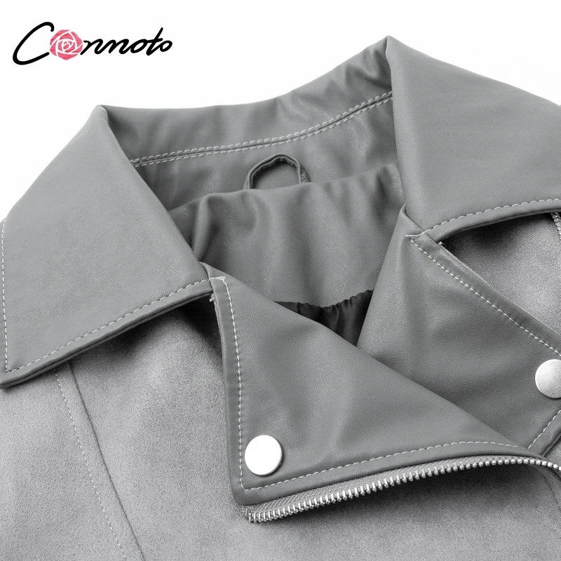 Куртка Conmoto из искусственной и замшевой кожи на молнии женская зимняя куртка с