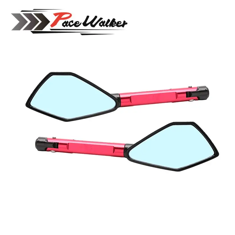 PACEWALKER CNC Aluminum Motorcycle pentagon long Rearview Side Mirror for HONDA R1 R3 R6 FZ6 GSXR600 750 1000 NINJA250 Z750 Z800|motorcycle parts