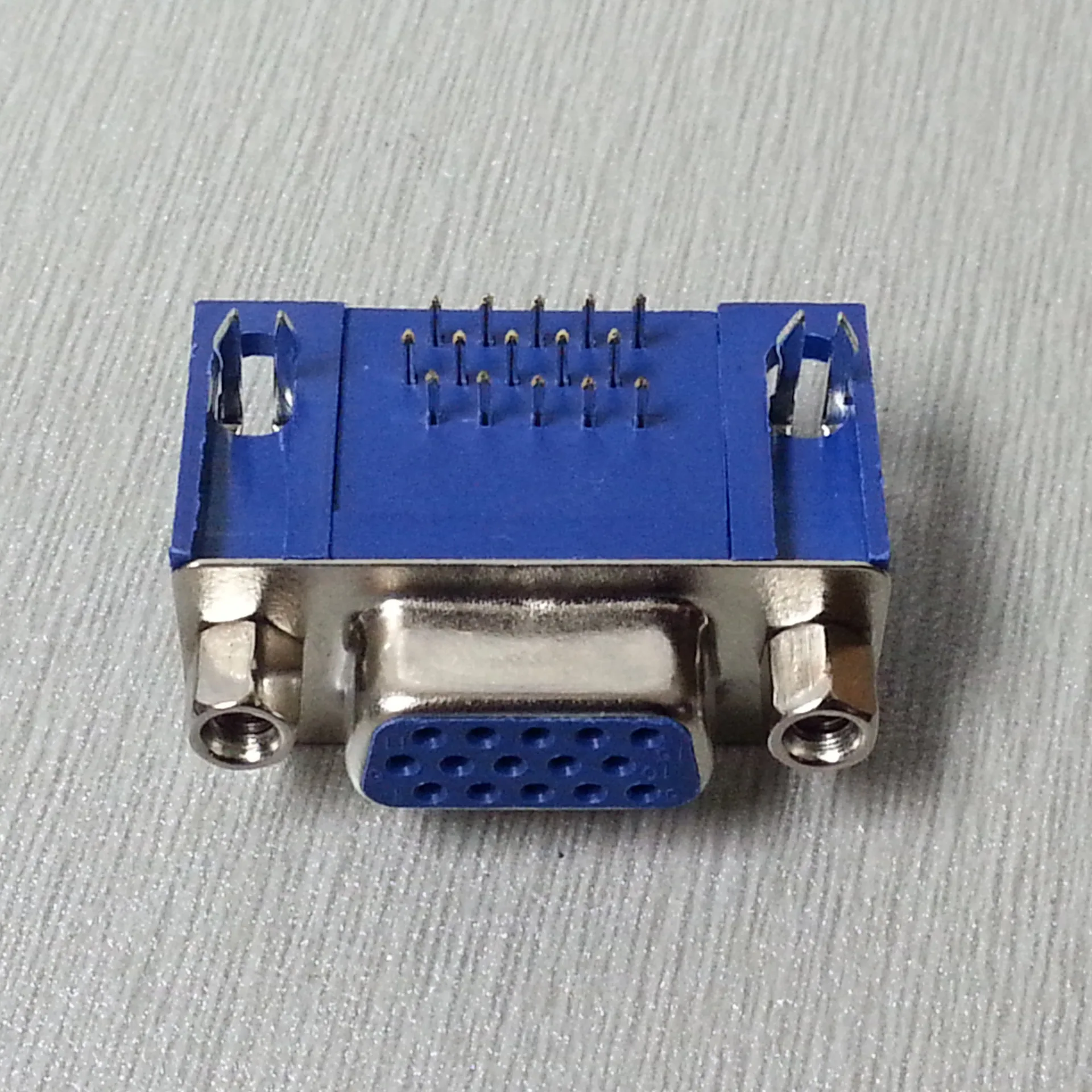 5 шт. DB15 DR15 3 ряда синий параллельный порт 15 Pin D Sub Female Way PCB 90 градусов Разъем розетка