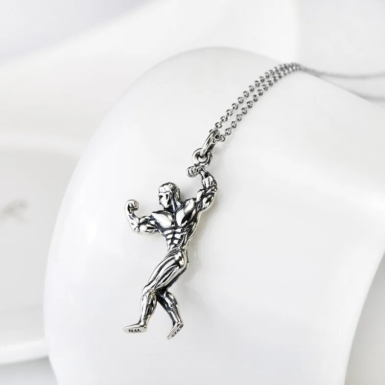 Серебряные ретро украшения кулакового спорта стиль подвески модные непризнанные производителями продажа быстрая.