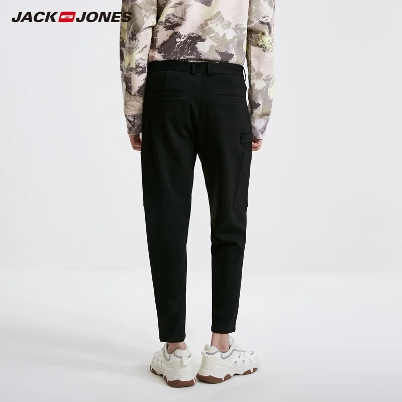 Мужские эластичные брюки карго JackJones цветные повседневные укороченные уличная