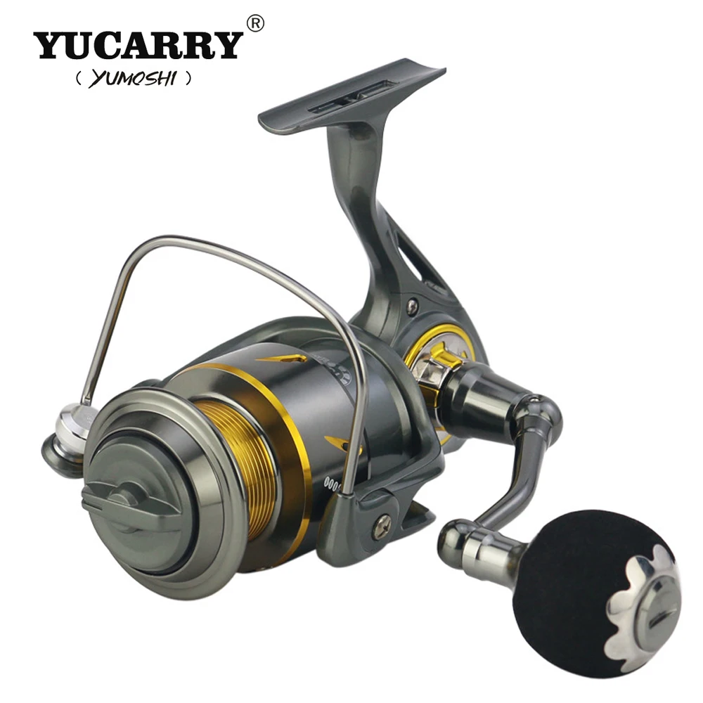 YUCARRY брендовая оригинальная новинка 2018 R5000 9000 5 1/5 3: 1 спиннинговая катушка