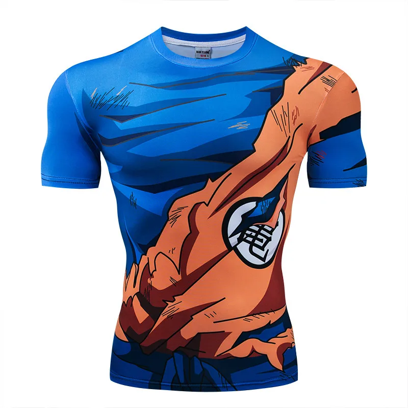 DX-021 Мультфильм Dragon Ball шаблон Мужская футболка с принтом повседневная мужская одежда для фитнеса Повседневная мода X Task Force Прямая поставка плюс - Цвет: DX-021