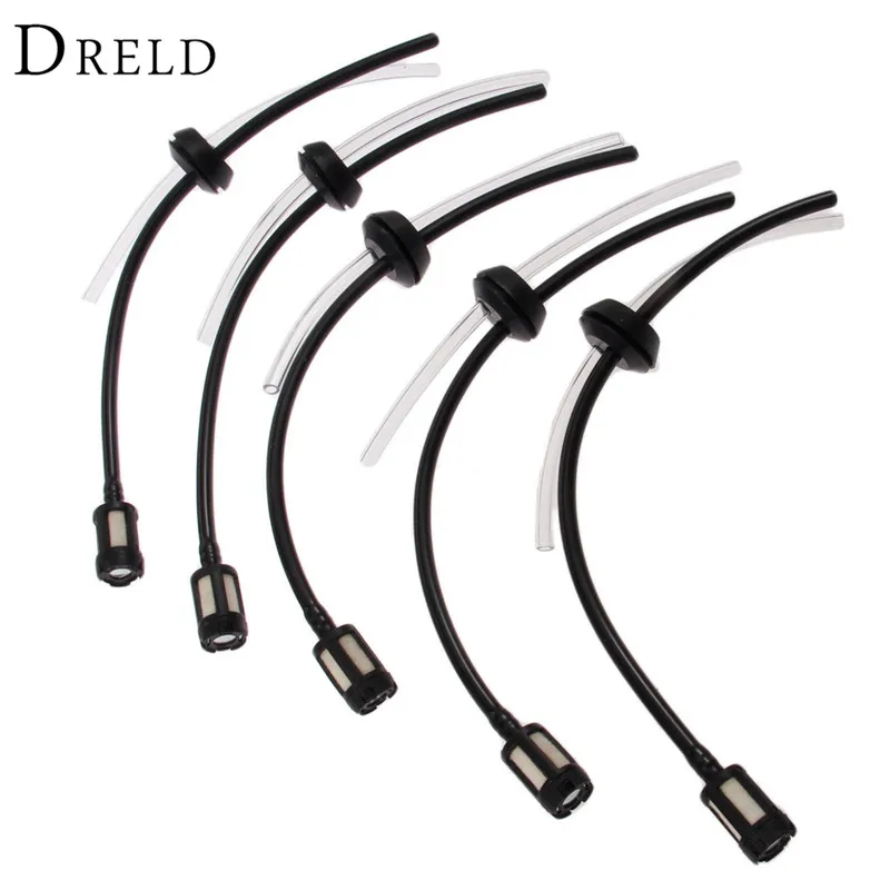 5 шт. Запчасти для триммера запасной топливный шланг масляная труба + фильтр в