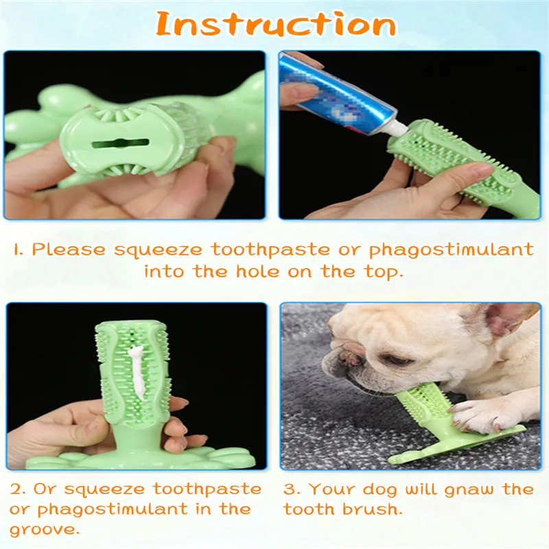 Зубная щетка для собак Жевательная зубная чистки зубов Губка из натурального