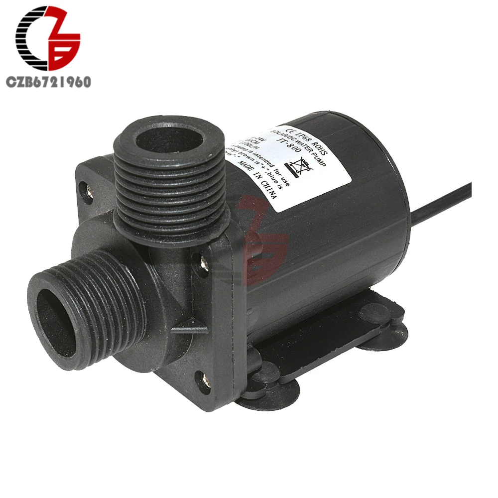800L/H DC 12V 24V горячей воды циркуляционный насос Солнечный водяной насос бесщеточный двигатель