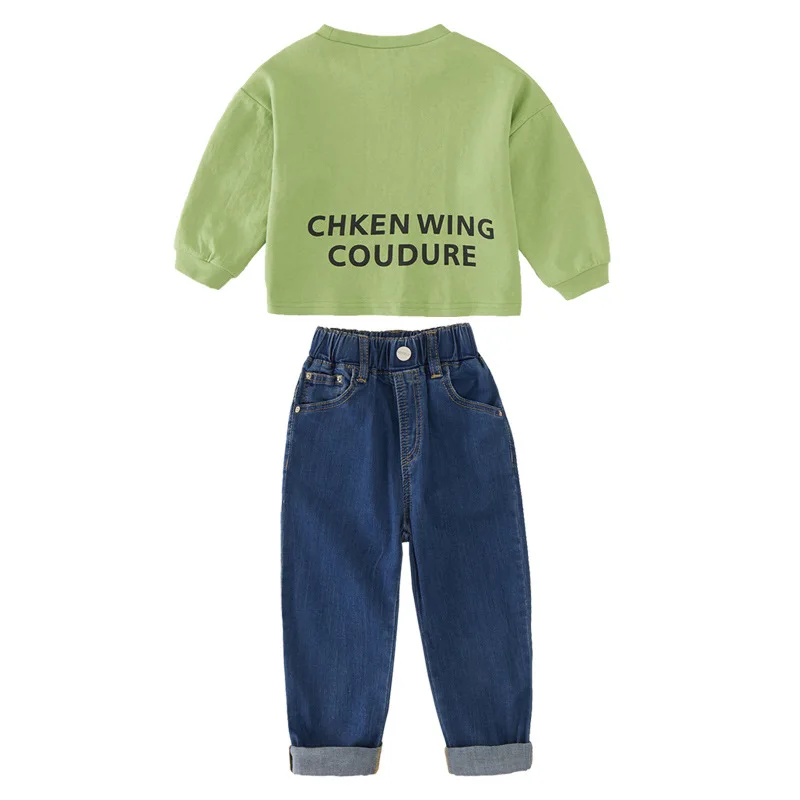 2019 новый комплект одежды для девочек изысканные наряды осенняя одежда маленьких