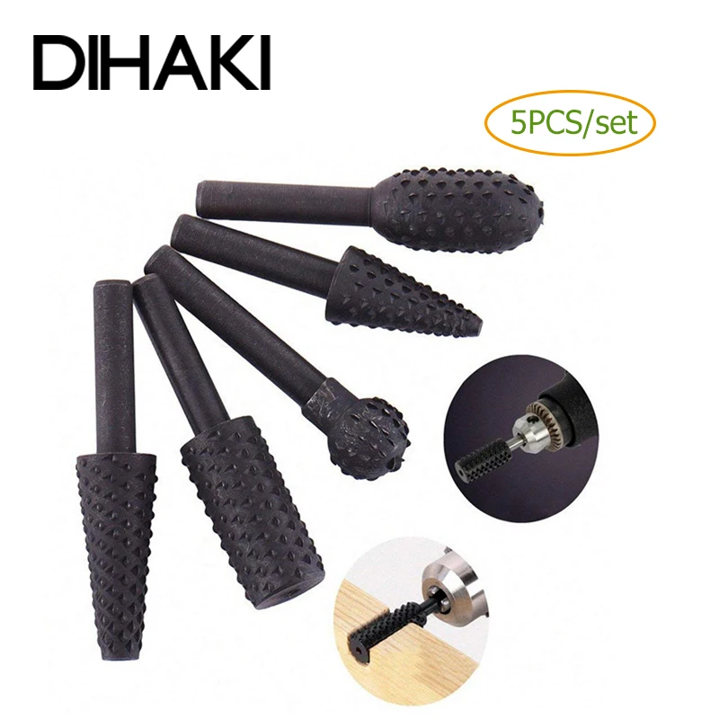 5 шт./компл. вращающиеся напильники для сверления заусенцев вращающаяся шиповая