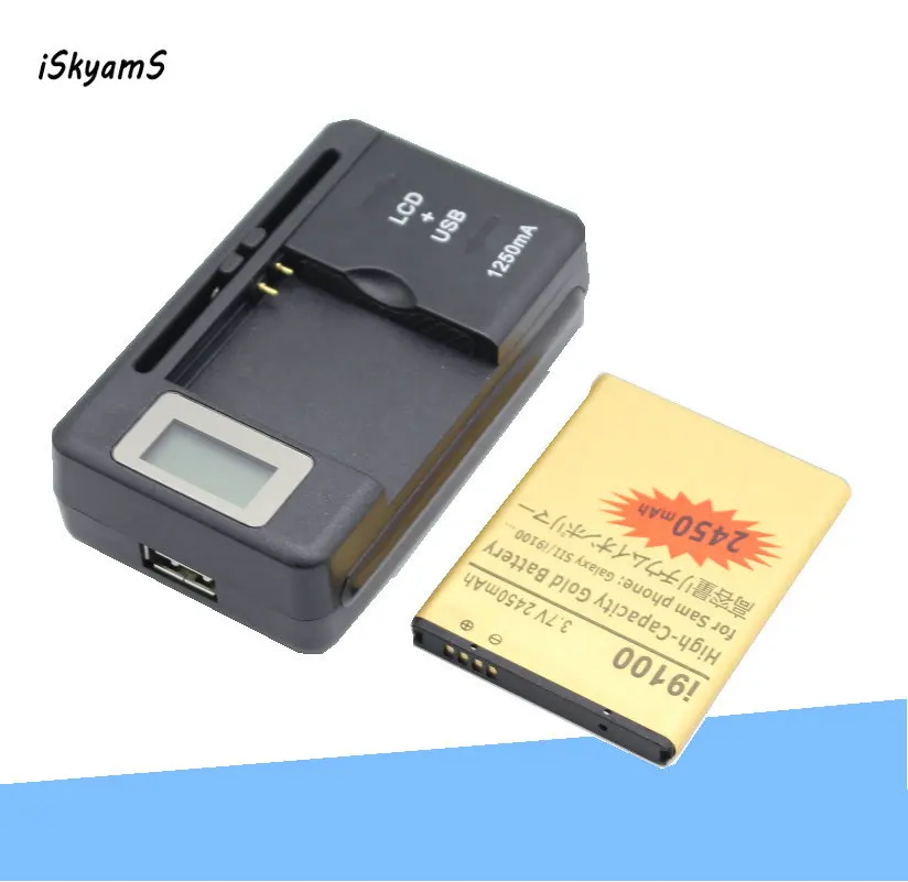 ISkyamS 1x2450 мА/ч EB F1A2GBU EBF1A2GBU ионная Золотая батарея + зарядное устройство для Samsung Galaxy