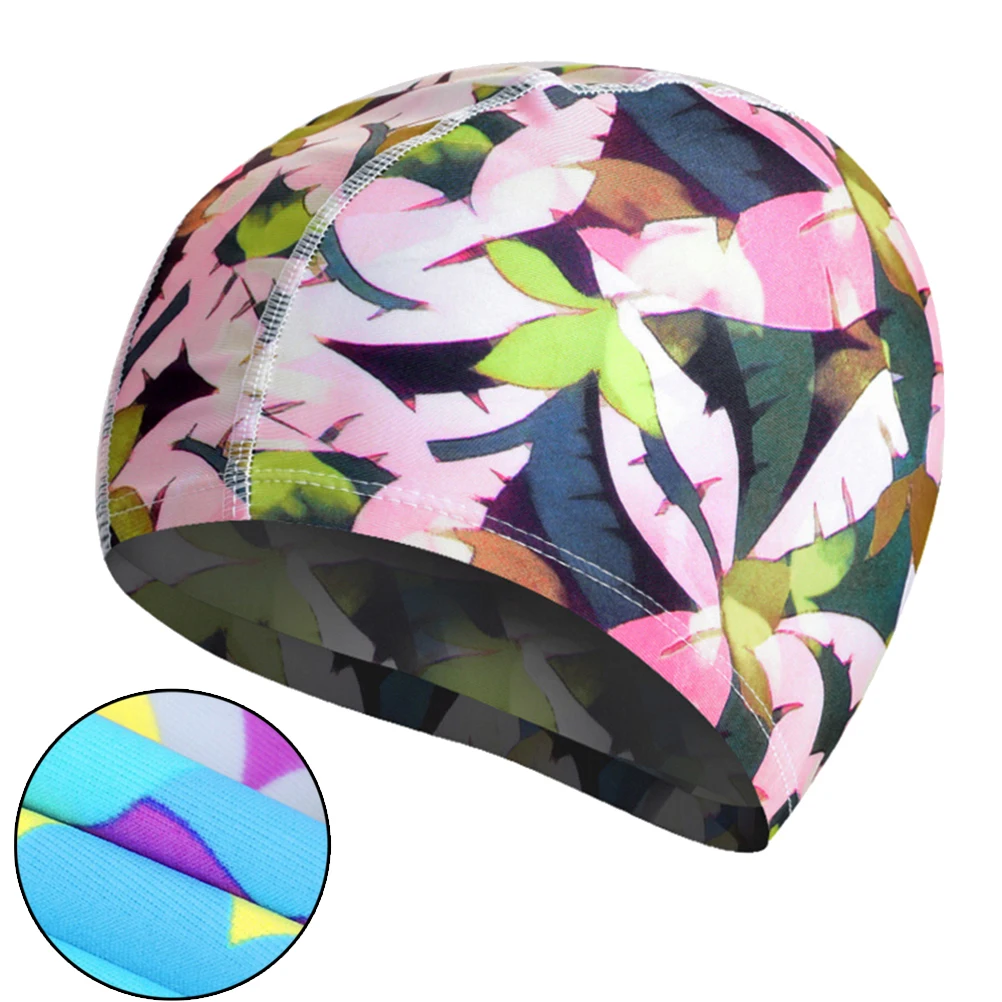 Цветные плавательные кепки с принтом Бесплатная Размер водонепроницаемая
