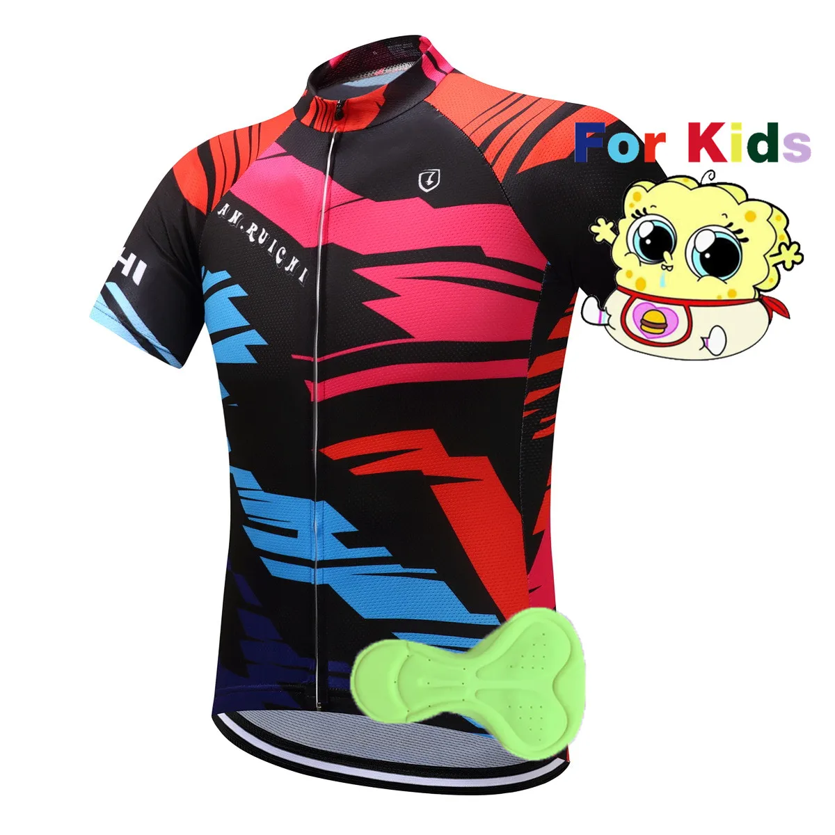 AN. Ruichi/2019 г. Детская футболка с короткими рукавами для велоспорта MTB CICLISMO детская