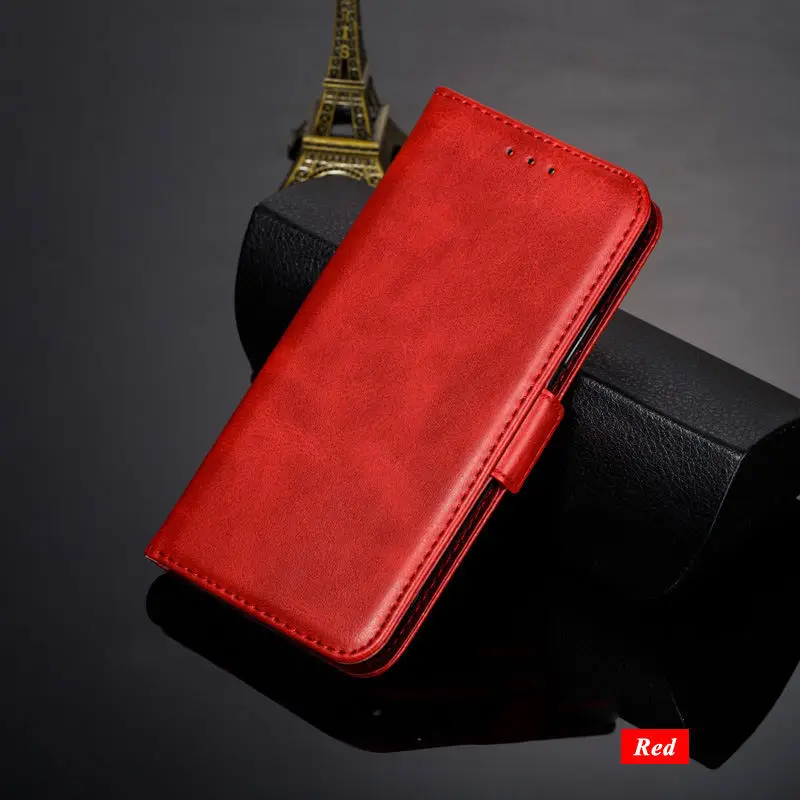 Red Чехол Redmi 4A для Xiaomi Redmi Note 5 Pro Кожаный чехол-книжка с бумажником для телефона для Xiaomi Redmi 5 Plus чехол Redmi Note 4 4X чехол - Цвет: Red