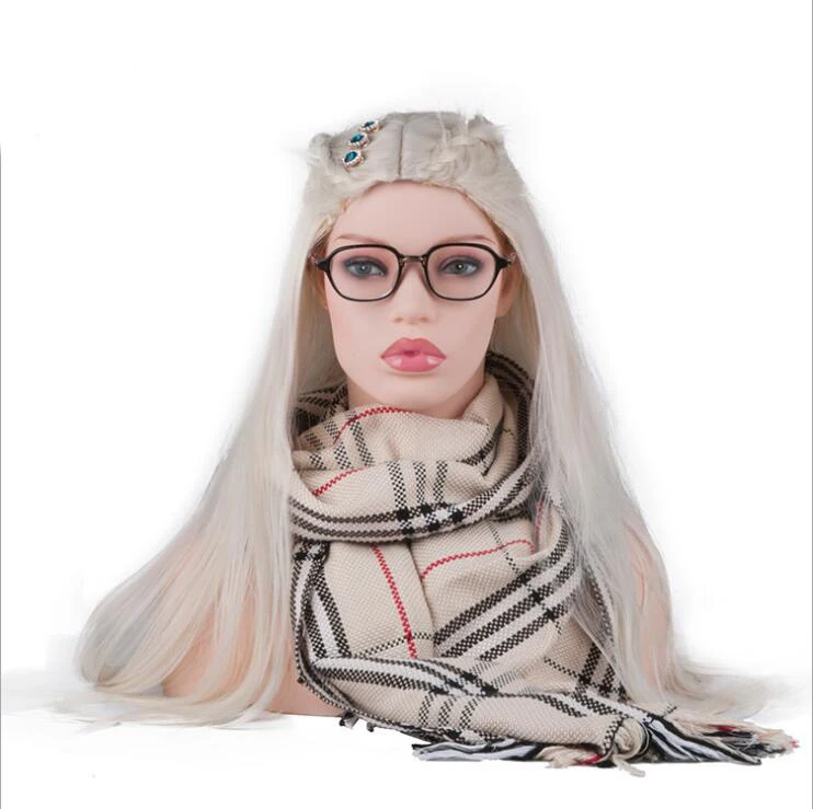 

Realistic Tete White Mannequin Head Bust For Hair Wig Jewelry Hat Earring Scarf Earphone Display Wig Making Tools Wig Hanger