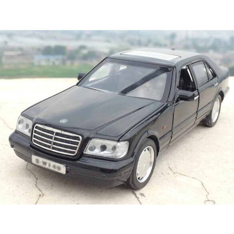 1:32 W140 S600 металлическая классическая модель автомобиля Игрушечная машина из
