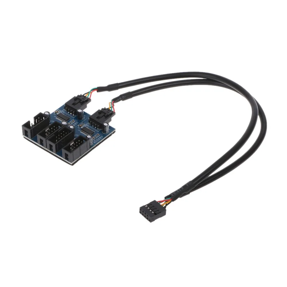 1 комплект чехол для ПК внутренний 9 контактный USB 2 0 штекер от до 4 гнездовых