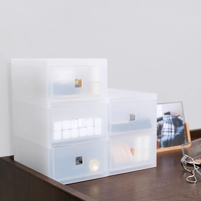 Настольная коробка многослойная прозрачная для хранения приемник