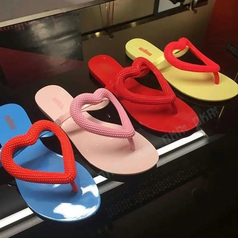 Melissa/обувь в Корейском стиле Модные женские прозрачные пляжные сандалии Женские
