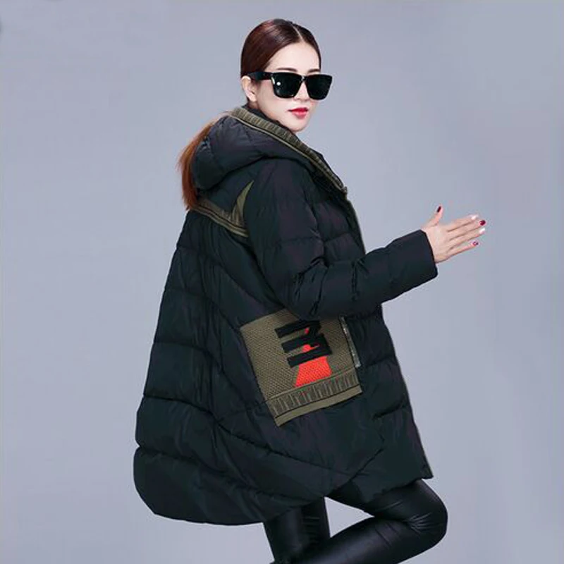 Высокое качество зимняя куртка Для женщин 2018 Новый Модное зимнее пальто 90% белый