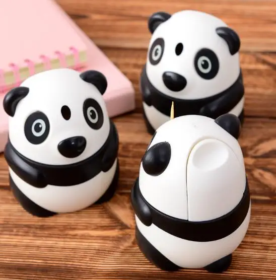 

Automatic toothpick box Fashionable toothpick Holder panda design Cute Dining table Toothpick tank
