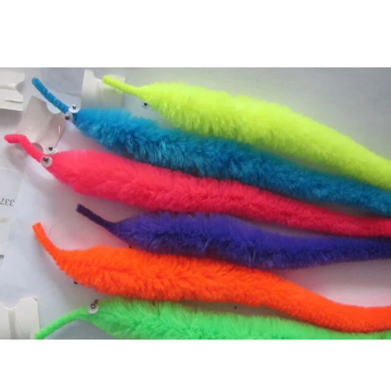 6 шт./лот волшебная игрушка Baralho Mr. fuzzy Magical Worm Magic Trick Twisty Plush Wiggle мягкие животные