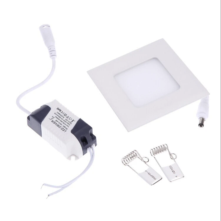 

Thickness 3W/6W/9W/12W/15W/18W/24W dimmable LED downlight Square LED panel Ceiling Recessed Light bulb lamp AC85-265V smd2835
