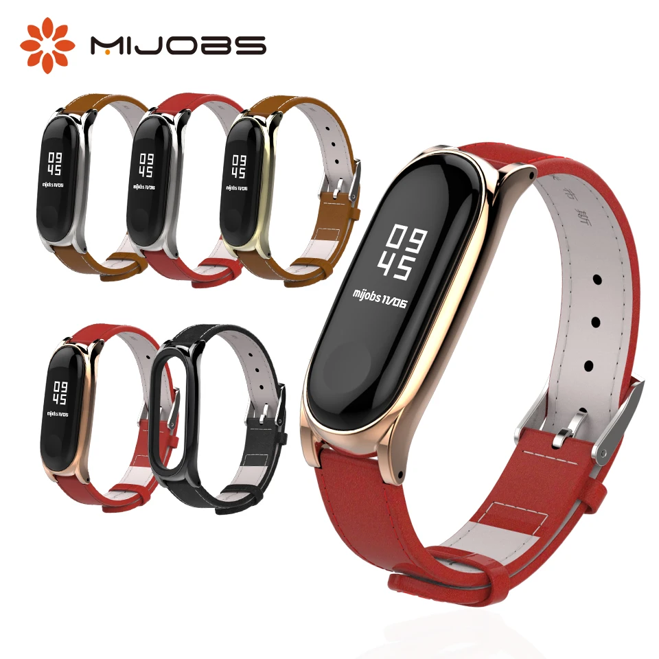 Браслет mi jobs mi Band 4 из натуральной кожи для Xiaomi mi Band 3, браслет, Смарт-часы mi band 4, аксессуары NFC, ремешки на запястье