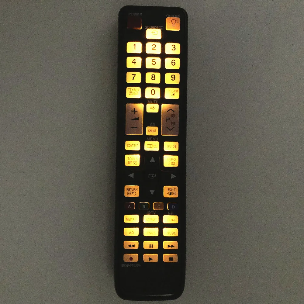 Новый пульт дистанционного управления с подсветкой для Samsung Smart TV LE32C650 LE32C670 LE37C650