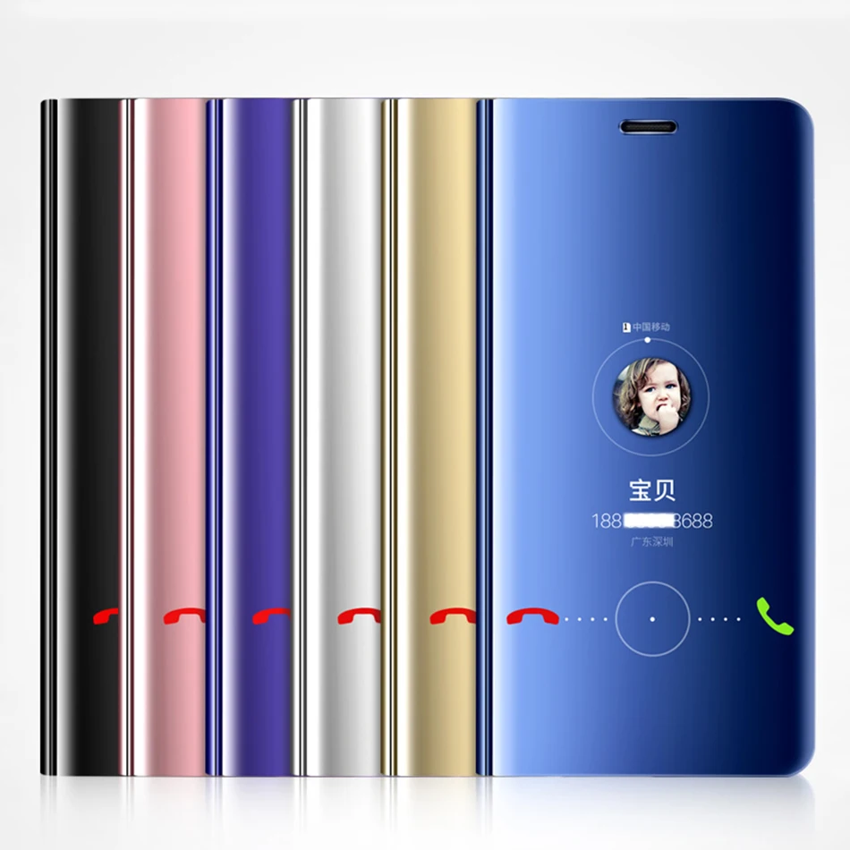 Флип-чехол для сяо mi красный Note 4 5 4X 5A плюс флип чехол Xiaomi 6 5X 5C x 2 A1 ясно rror Smart View |