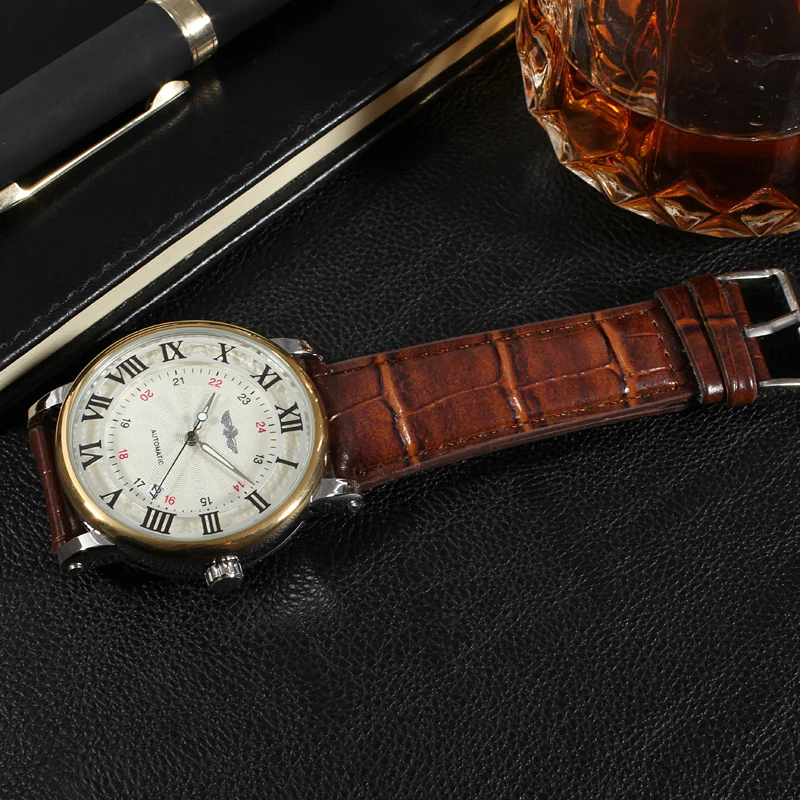 Победитель Для мужчин часы Лидер продаж автоматический завод компании