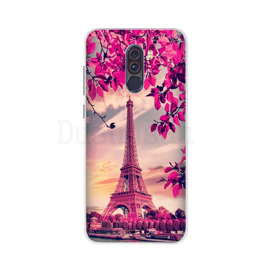 Fashion Design Cases For Xiaomi Pocophone F1 Silicon 3d Painted Animal Soft TPU Back Cover MI global 6.18' |